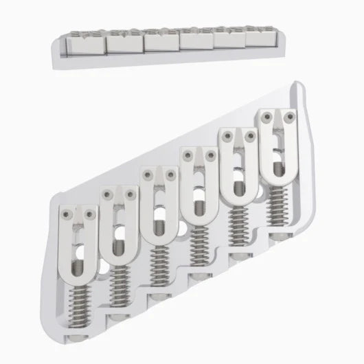 Hipshot Multi-Scale Fixed Guitar Bridge, 6 String